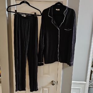 UGG Black and White Pajama Set Cozy Intimates